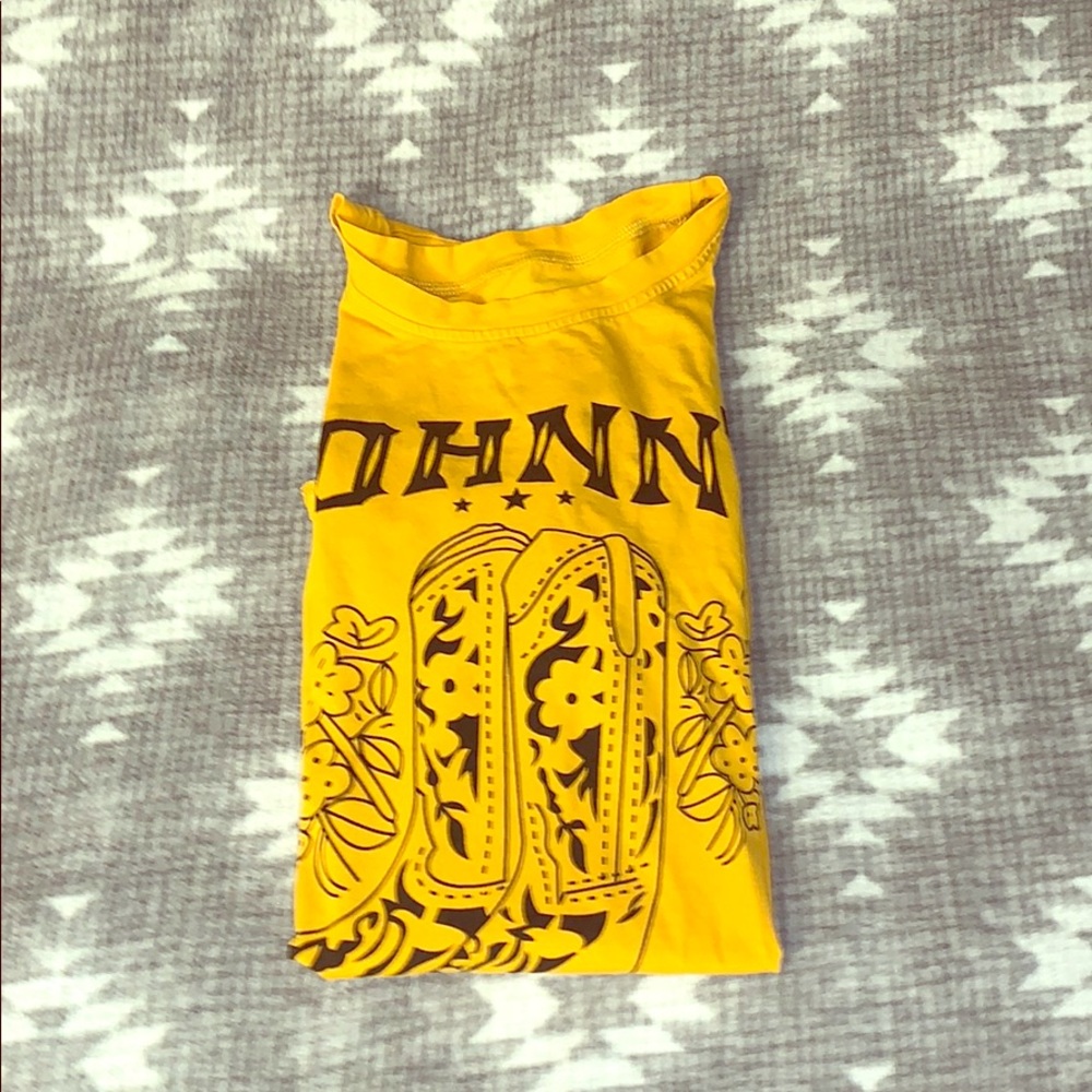 JOHNNY CASH BAND TEE YELLOW